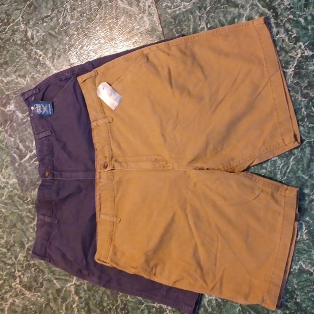 Men's shorts size 42 faded glory tan and blue